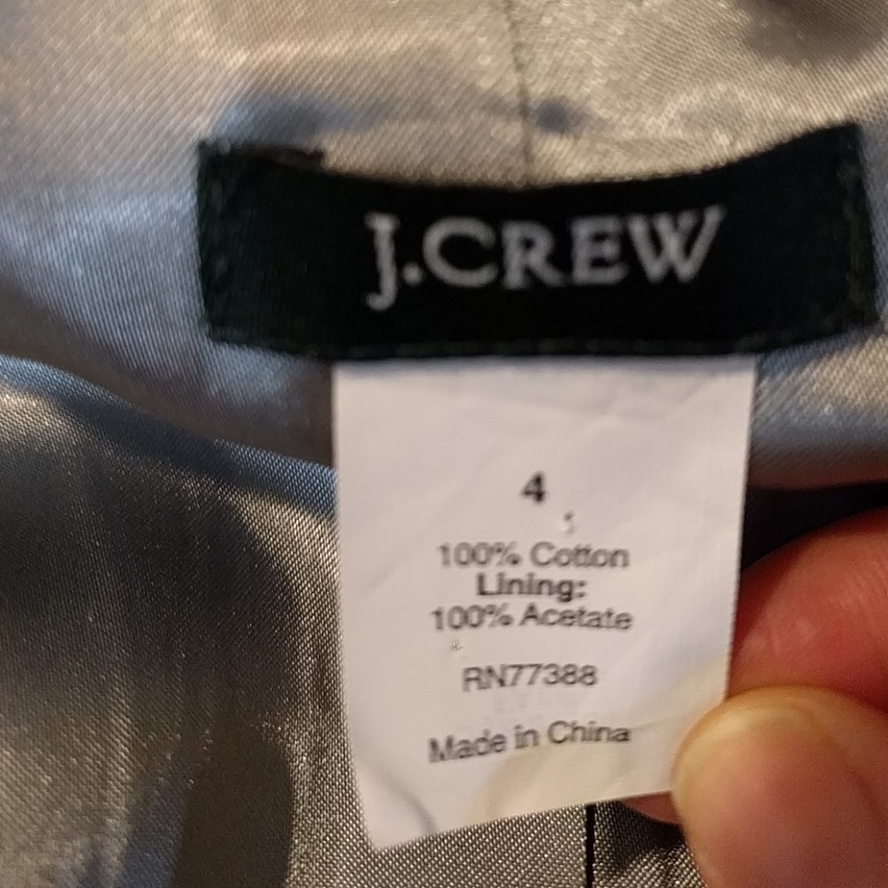 J Crew Dark Red Cotton Velvet Burgundy Blazer - Picture 6 of 8